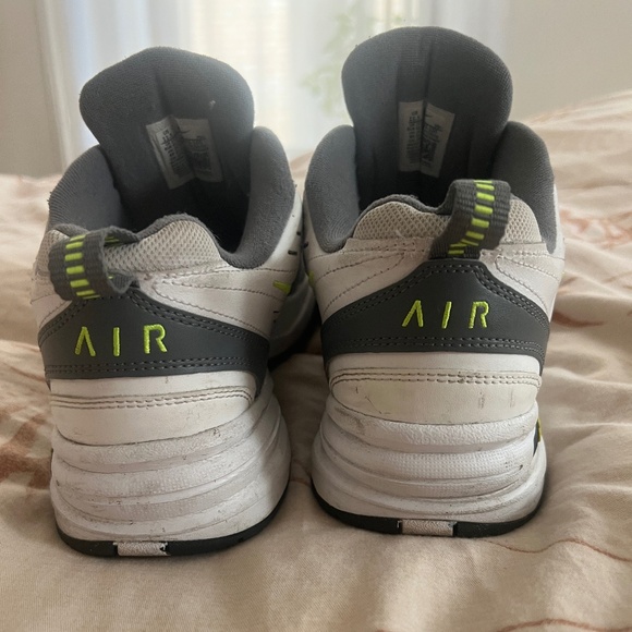 NIKE Air Monarch , white/grey/lime, size 11.5 - Picture 4 of 7